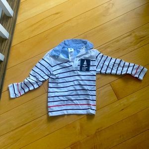 Polo. Striped. Like new.